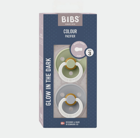 Bibs Dummies - Size Three - Night Glow Sage/Cloud - BIBS Denmark
