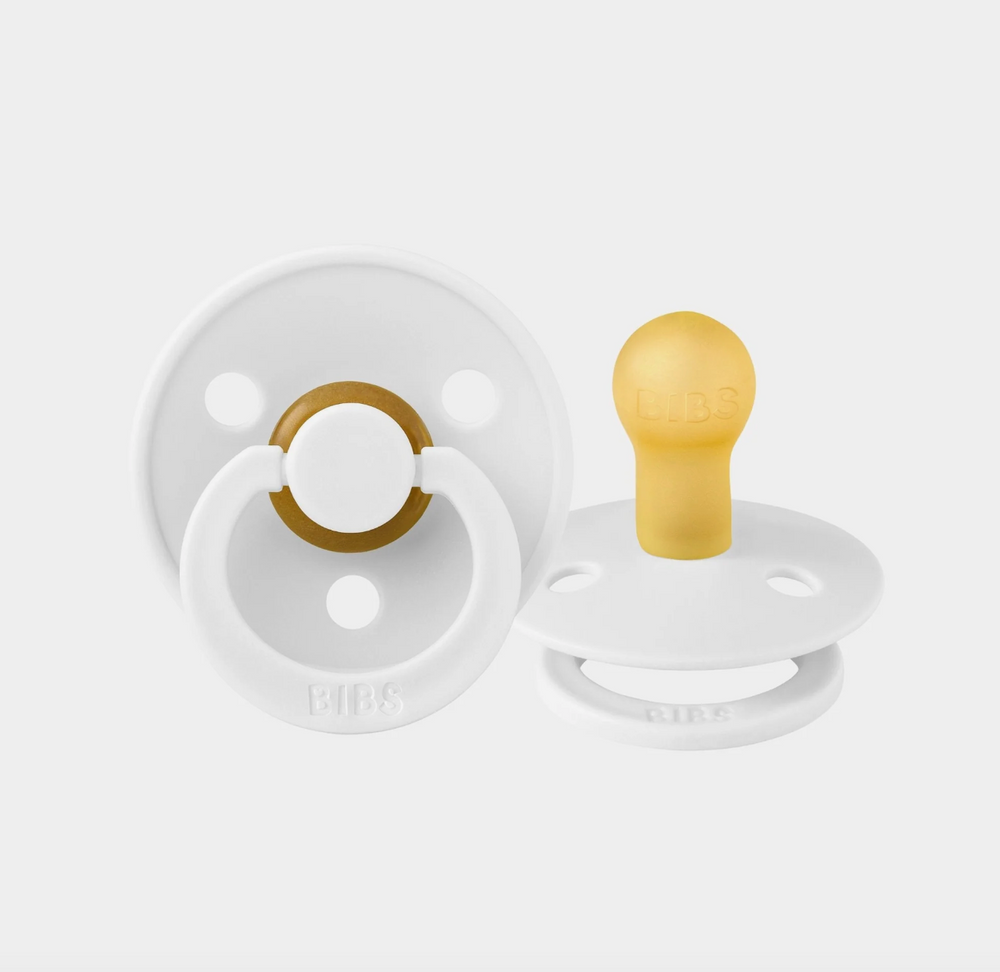 Bibs Dummies - Size One - White - BIBS Denmark