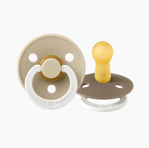 Bibs Dummies - Size One - Night Glow Vanilla / Dark Oak - BIBS Denmark