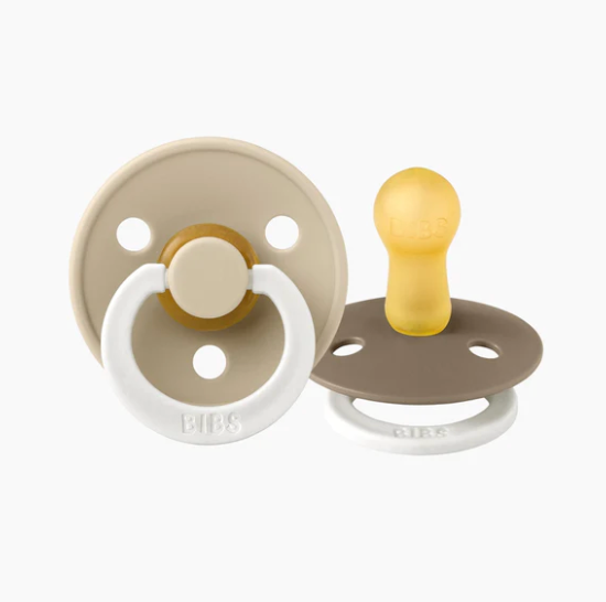 Bibs Dummies - Size One - Night Glow Vanilla / Dark Oak - BIBS Denmark