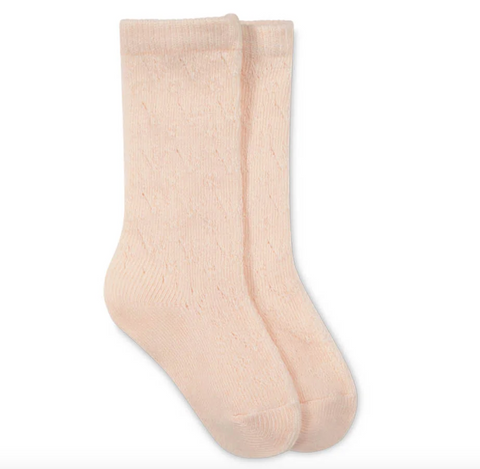 Cable Weave Knee High Sock - Ballet Pink - Fayette Collection - Jamie Kay