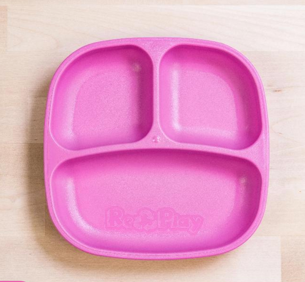 Divided Plate Bright Pink - RePlay