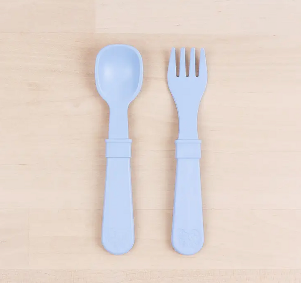 Fork & Spoon Set - Ice Blue - RePlay
