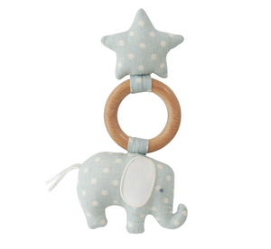 Elephant Star Teether Duck Egg Blue - Alimrose DISCOUNTED