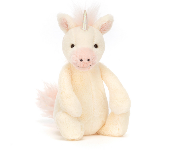 Bashful Unicorn Cream - Little - Jellycat