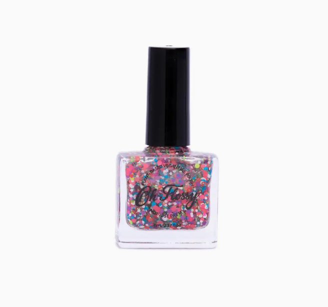 Nail Polish - Coloured Confetti Glitter -Oh Flossy