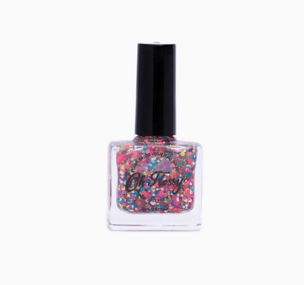 Nail Polish - Coloured Confetti Glitter -Oh Flossy