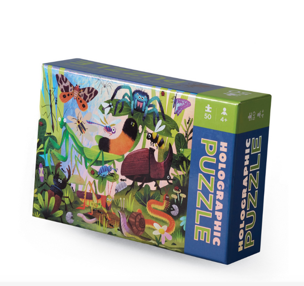 Holographic Puzzle 50 pc - Backyard Bugs - Crocodile Creek