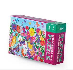 Holographic Puzzle 50 pc - Butterflies - Crocodile Creek