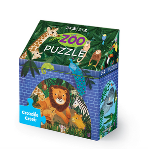 Little Building Puzzle 24 pc - Zoo - Crocodile Creek