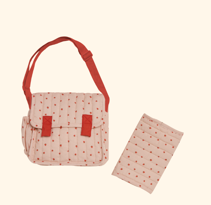 Carrie Convertible Changing Set - Strawberry - Olli Ella