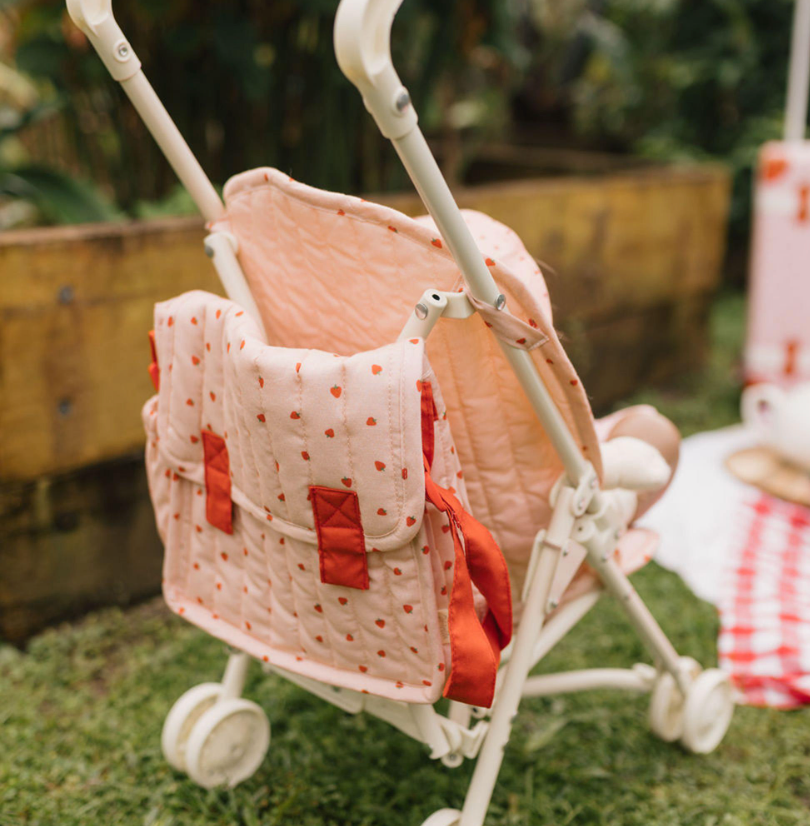 Carrie Convertible Changing Set - Strawberry - Olli Ella