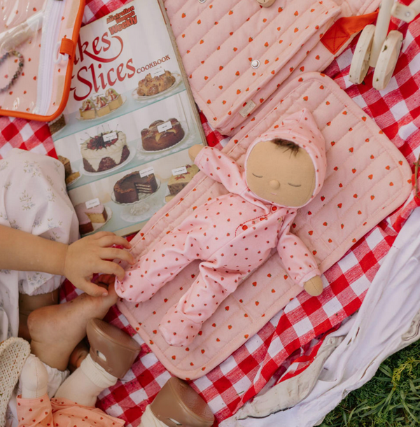 Carrie Convertible Changing Set - Strawberry - Olli Ella