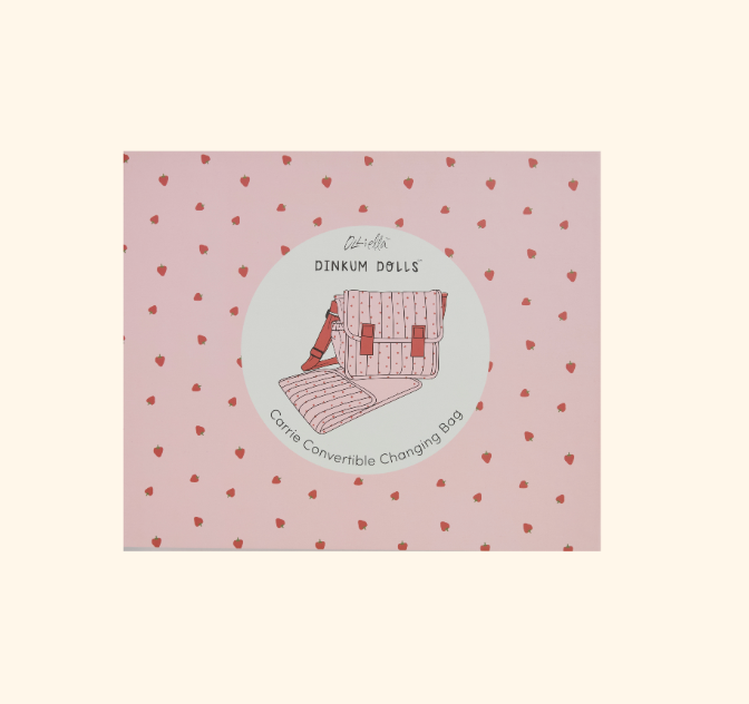 Carrie Convertible Changing Set - Strawberry - Olli Ella