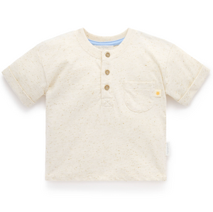 Henley Tee - Wheat - Pure Baby