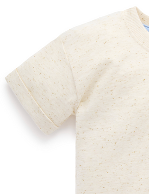 Henley Tee - Wheat - Pure Baby