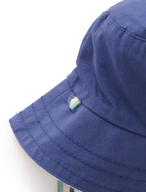 Reversible Striped Bucket Hat - Pure Baby