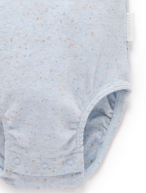 Appliqued Bodysuit - Azul - Pure Baby
