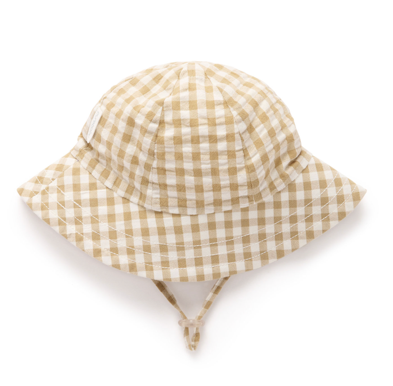 Gingham Hat - Burrito Gingham - Pure Baby