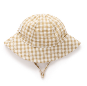 Gingham Hat - Burrito Gingham - Pure Baby