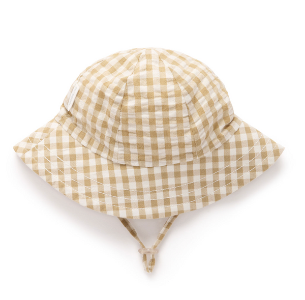 Gingham Hat - Burrito Gingham - Pure Baby