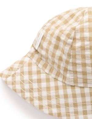 Gingham Hat - Burrito Gingham - Pure Baby