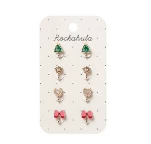 Jolly Christmas Clip on Earrings - Rockahula Kids