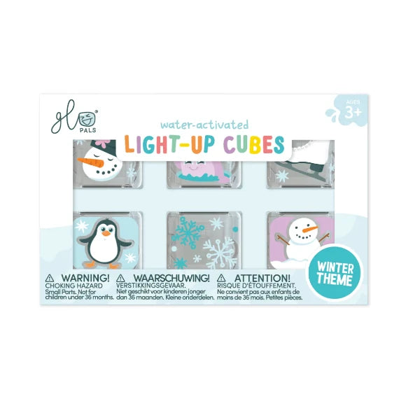 Winter Light Up Cubes - 6 Pack - GLO Pals