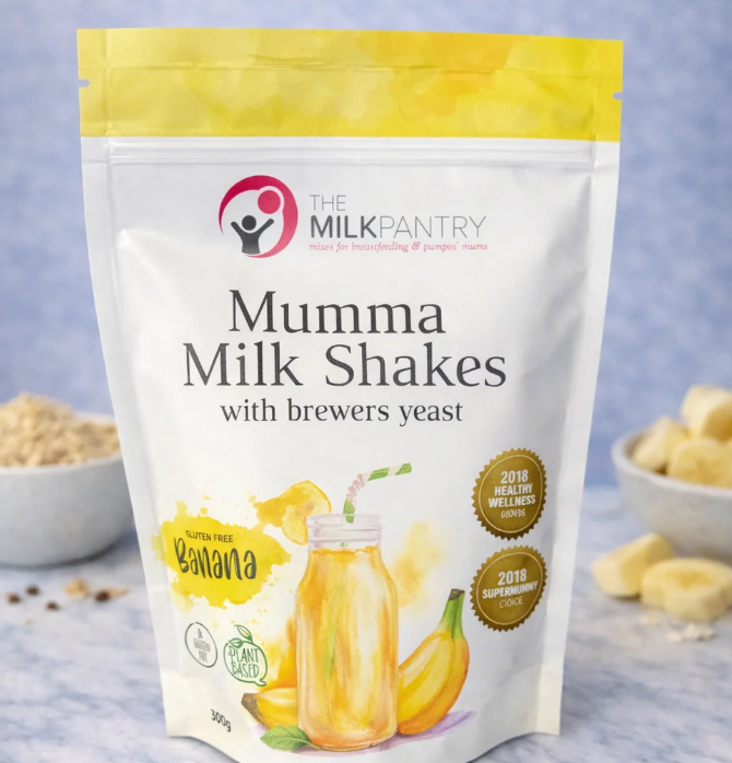 Banana Mumma Shake – Gluten Free 300g - The Milk Pantry