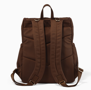 Signature Nappy Backpack - Chocolate Nylon - OIOI