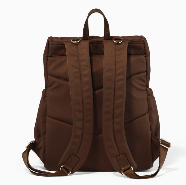 Signature Nappy Backpack - Chocolate Nylon - OIOI