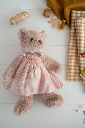 Honey Bear Dress - Pink Stripe - Nana Huchy