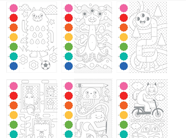 Paint by Numbers - Monsters - Petit College