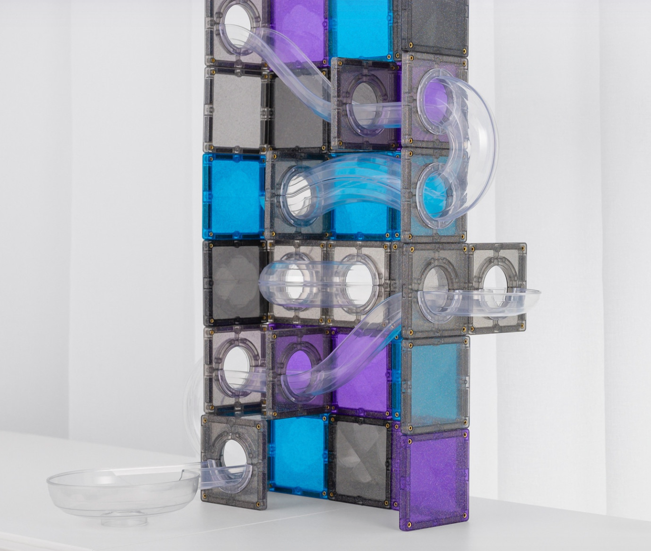 Ball Run Galaxy Pack 61 pc - Connetix Tiles