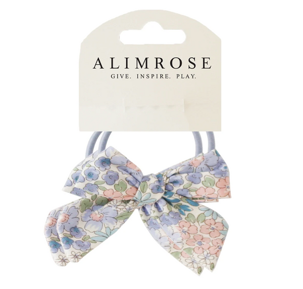 Bow Hair Tie Set Lilly Blue - Alimrose