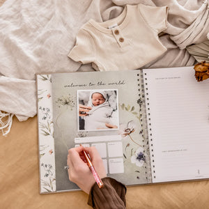 Fleur - Baby Memory Book - Peachly