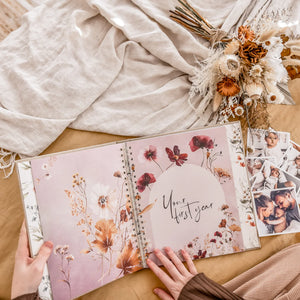 Fleur - Baby Memory Book - Peachly
