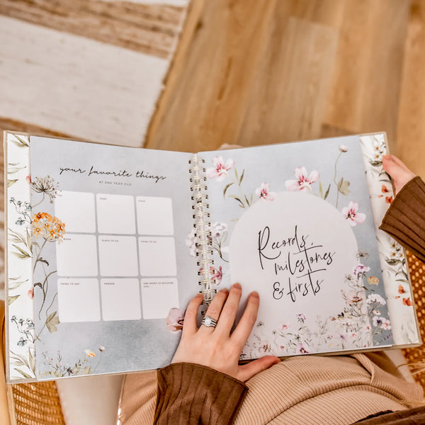 Fleur - Baby Memory Book - Peachly