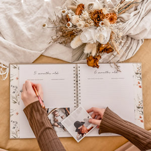 Fleur - Baby Memory Book - Peachly