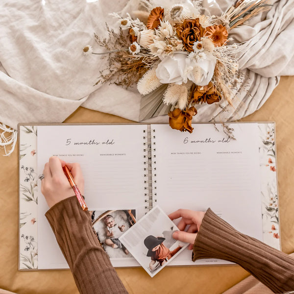 Fleur - Baby Memory Book - Peachly
