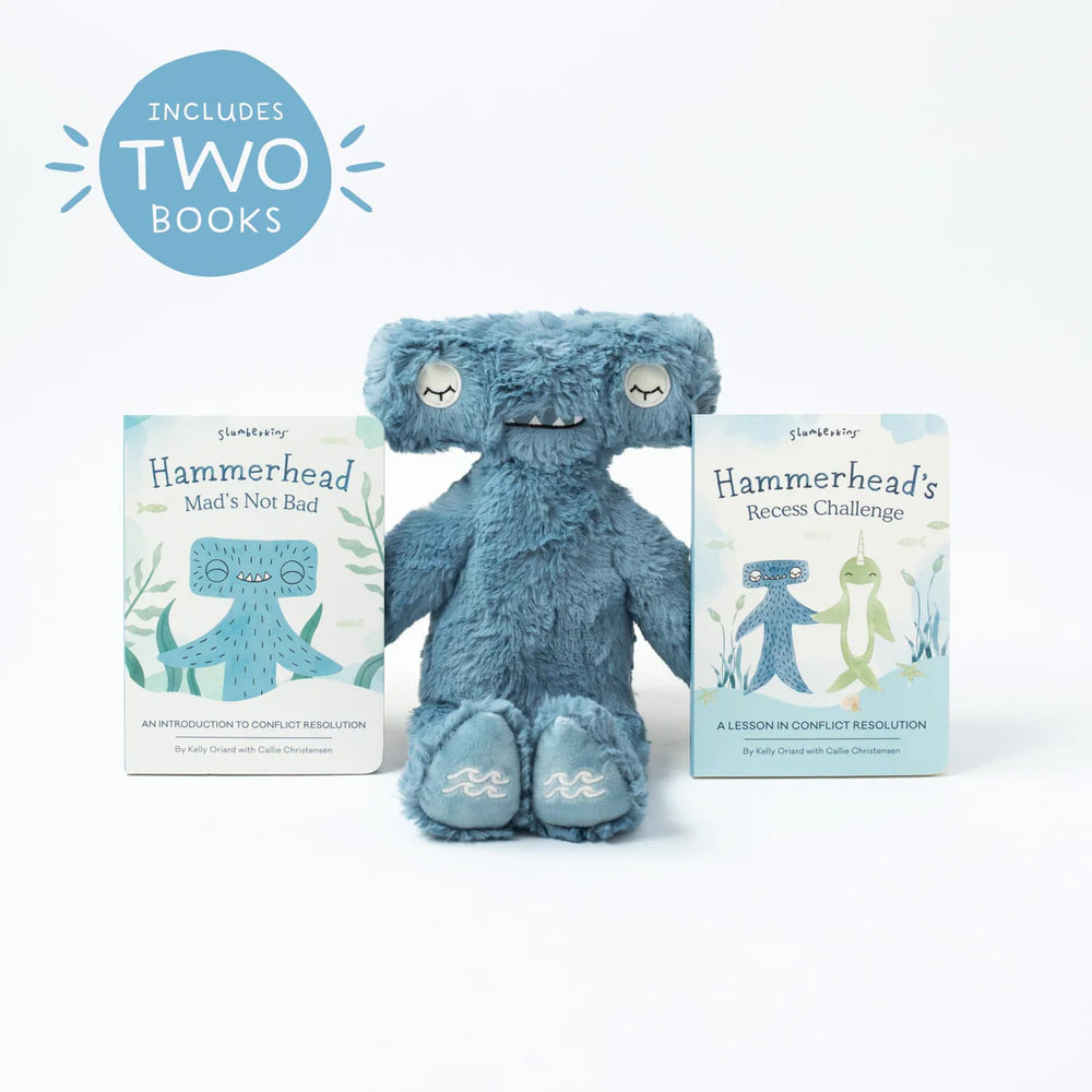 Hammerhead Kin Set - Soft Toy + Books - Slumberkins