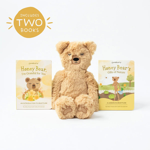 Honey Bear Kin  - Soft Toy + Books - Slumberkins