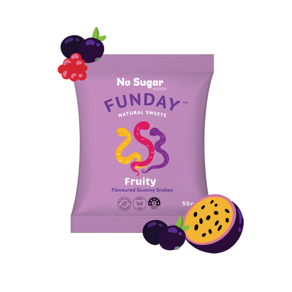 Fruity Gummy Snake 50g - Funday Natural Sweets