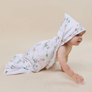 Duck Pond Organic Hooded Baby Towel - Snuggle Hunny