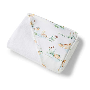 Duck Pond Organic Hooded Baby Towel - Snuggle Hunny