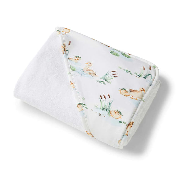 Duck Pond Organic Hooded Baby Towel - Snuggle Hunny