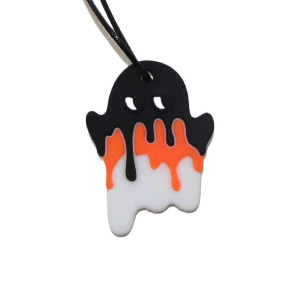 Spooky Ghost Chew Pendant - Black - Jellystone