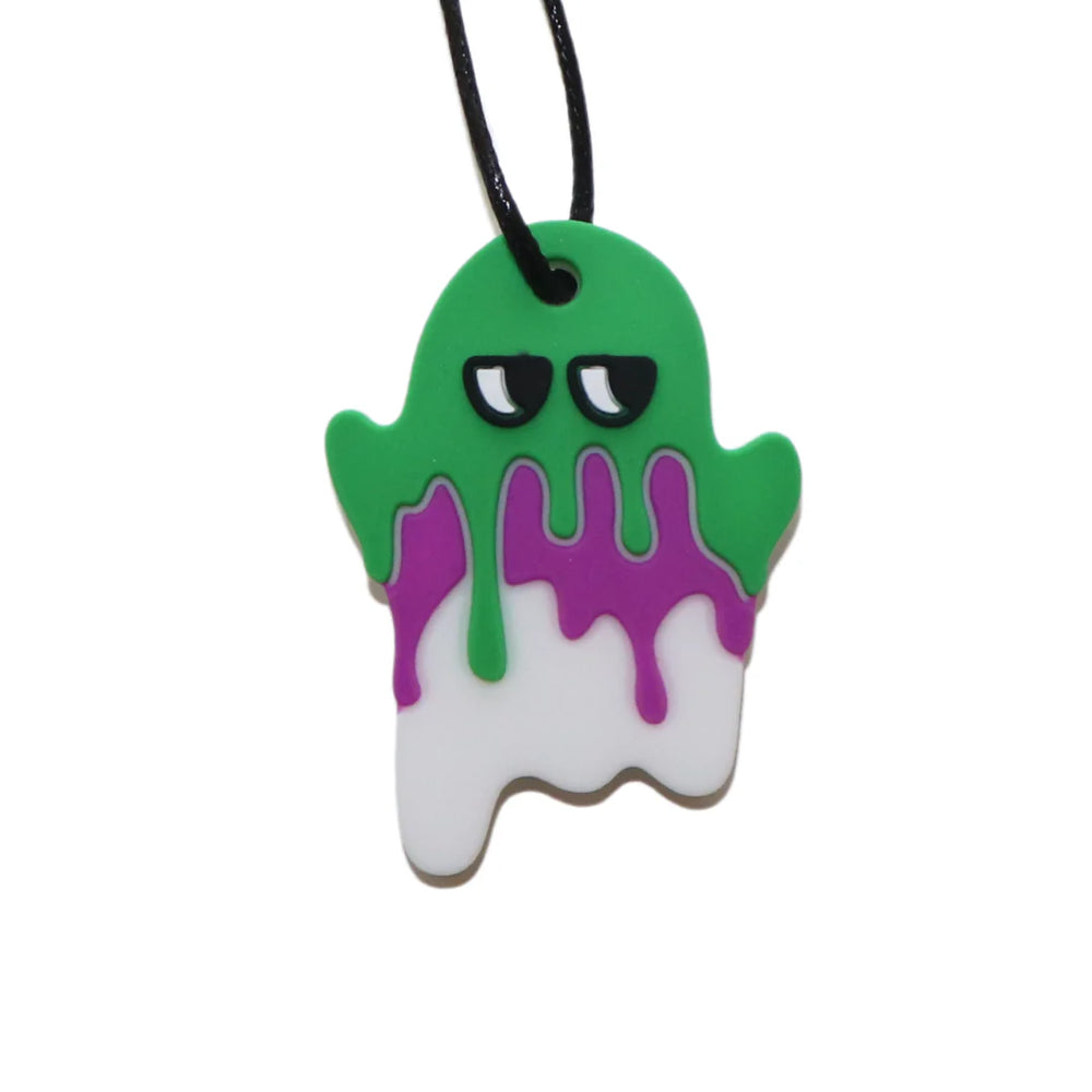 Spooky Ghost Chew Pendant - Green - Jellystone