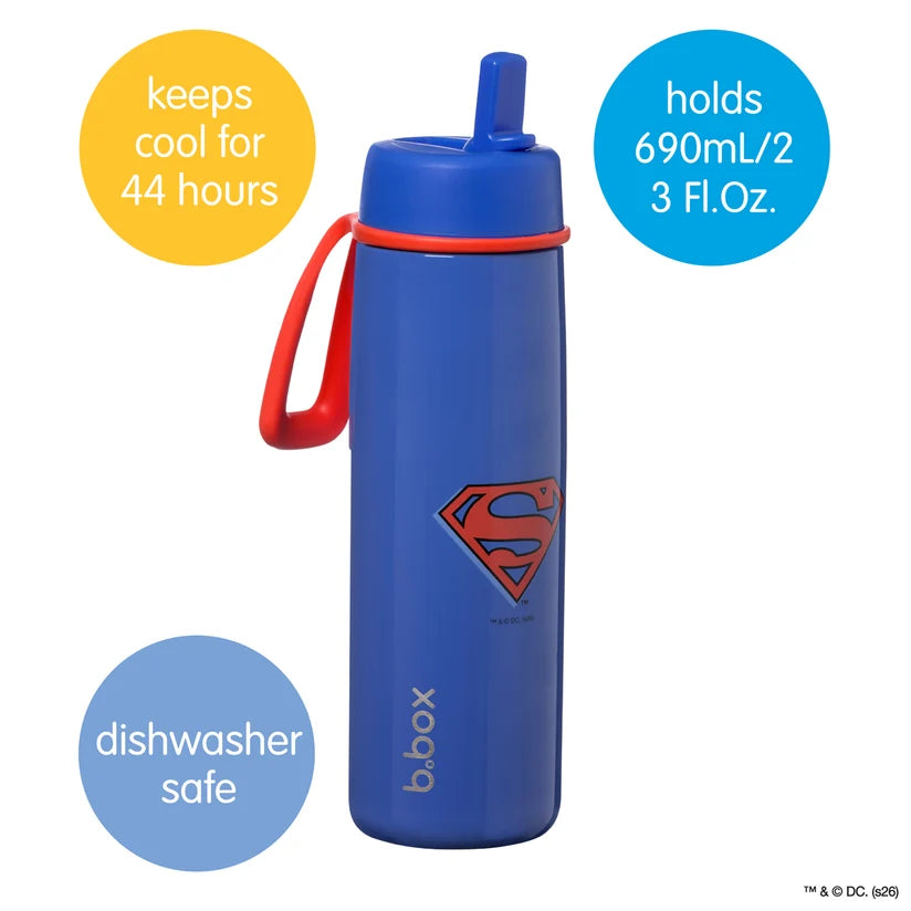 SUPERMAN by b.box - 690mL insulated flip top bottle - B Box