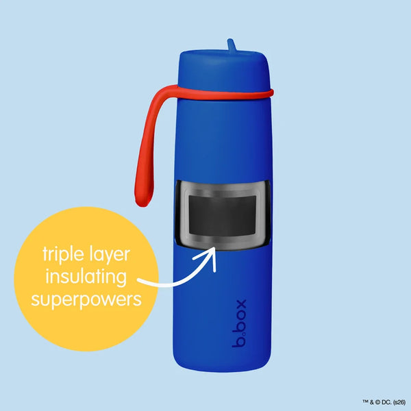 SUPERMAN by b.box - 690mL insulated flip top bottle - B Box